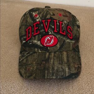 Camo NJ Devils baseball cap